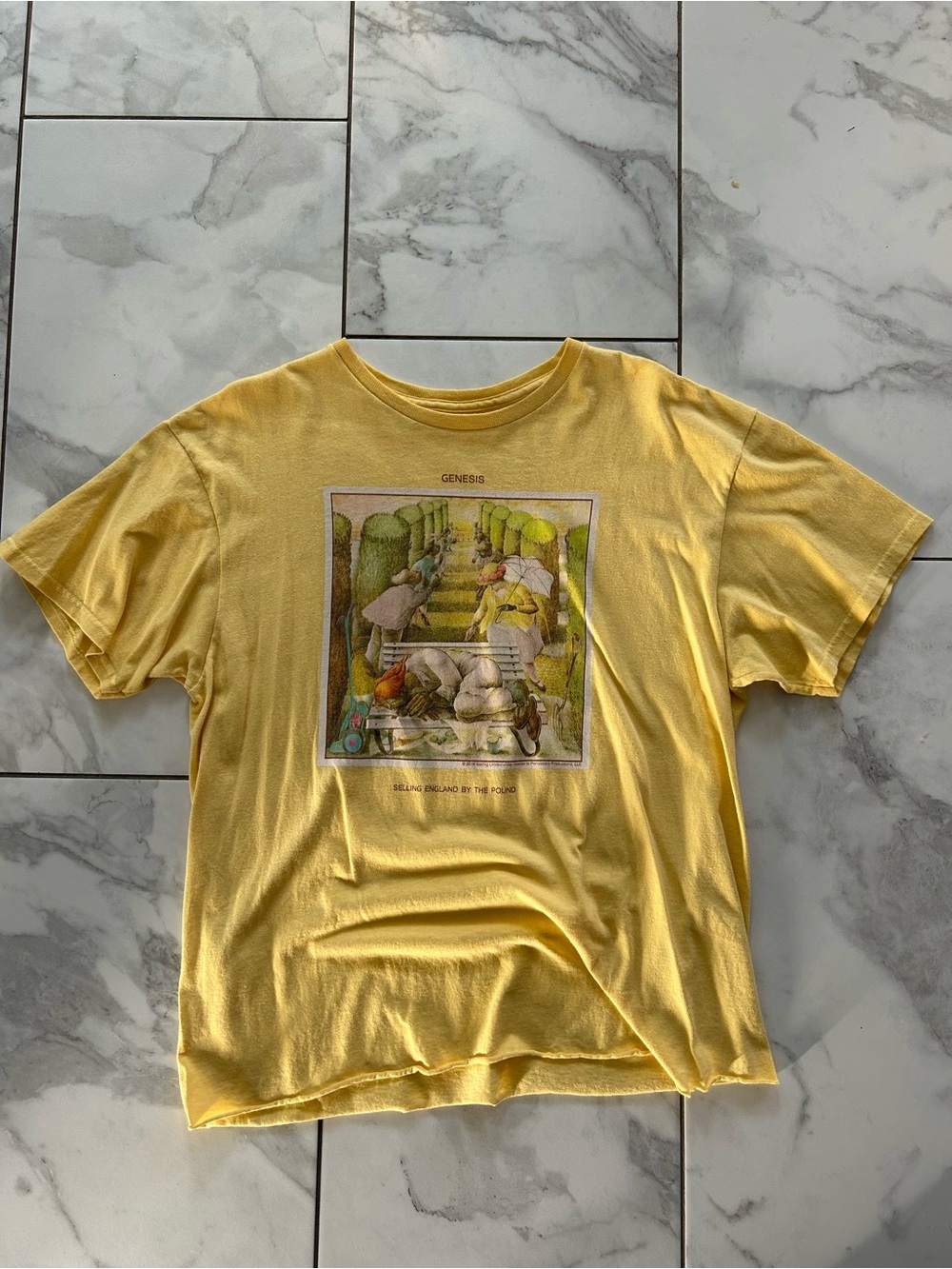 y2k Genesis Selling England by the Pound Album graphic band tee